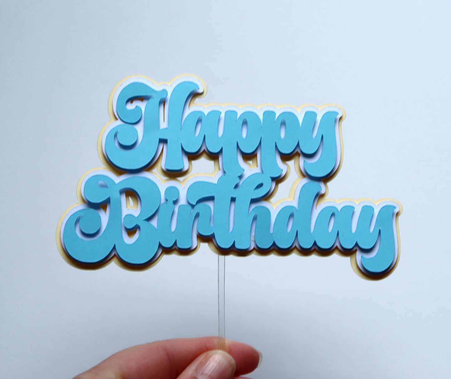 Topper za tortu - Happy birthday
